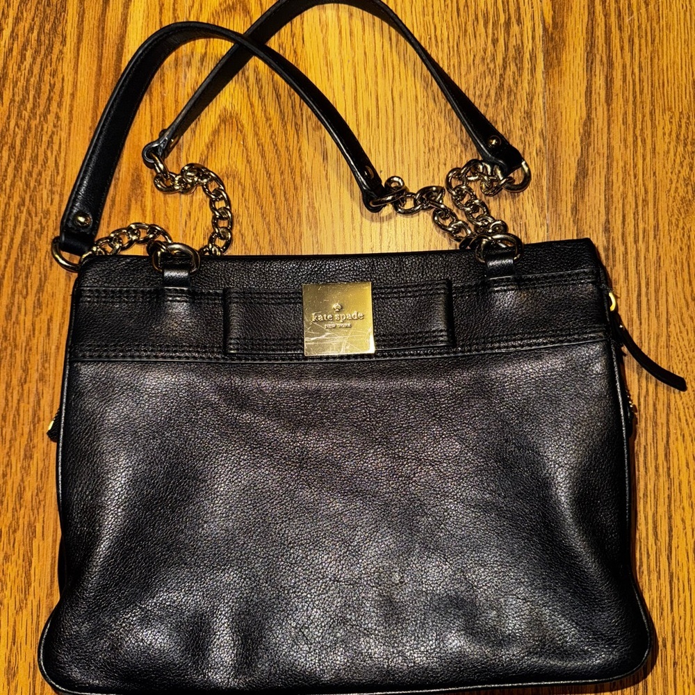 Kate Spade Black Leather Shoulder Bag
